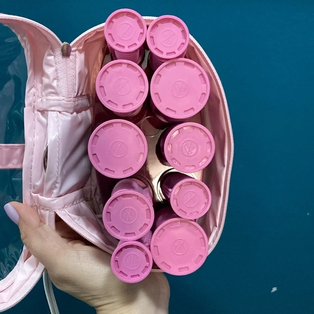 Conair Instant Heat Compact Hot Rollers, Perfect for On-The-Go Styling, Pink - Picture 2 of 3